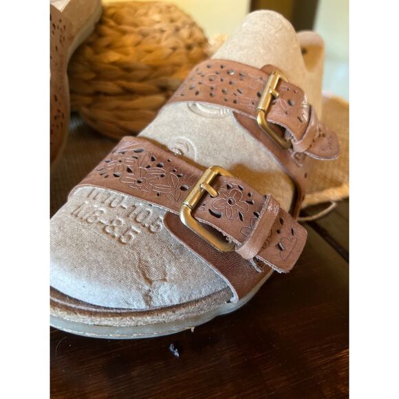 Earth 10W Comfortable Leather "Antigua" Sand Slip In Sandal Excellent Condition! - Picture 3 of 7